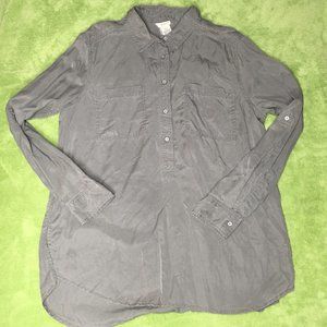 Andrea Jovine 1/2 Button Up w/Roll-up Sleeves Women's Size L